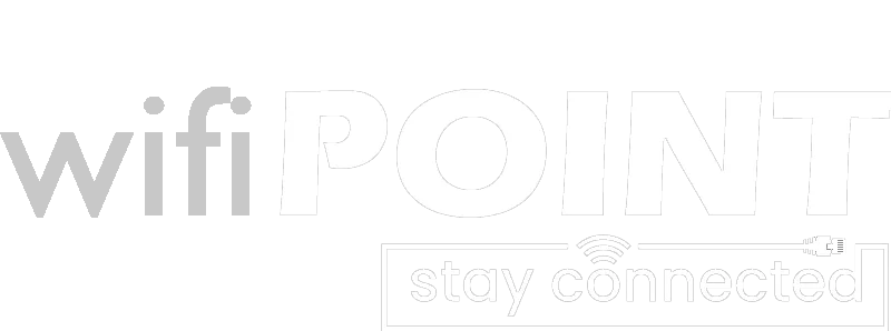 Wifipoint logo. Powered by StayConnected.Systems